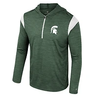 Coupe-vent à demi-zip Dozer Michigan State Spartans Colosseum Green pour homme