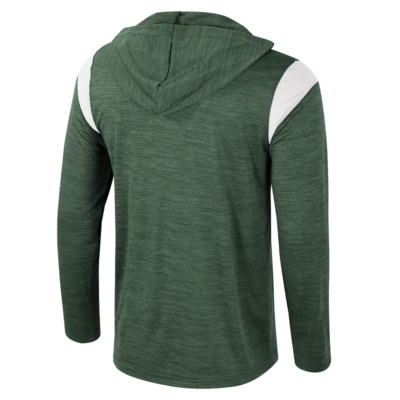 Coupe-vent à demi-zip Dozer Michigan State Spartans Colosseum Green pour homme