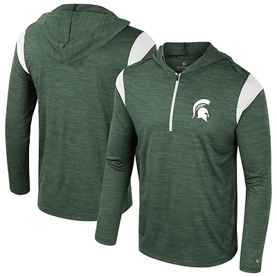 Coupe-vent à demi-zip Dozer Michigan State Spartans Colosseum Green pour homme