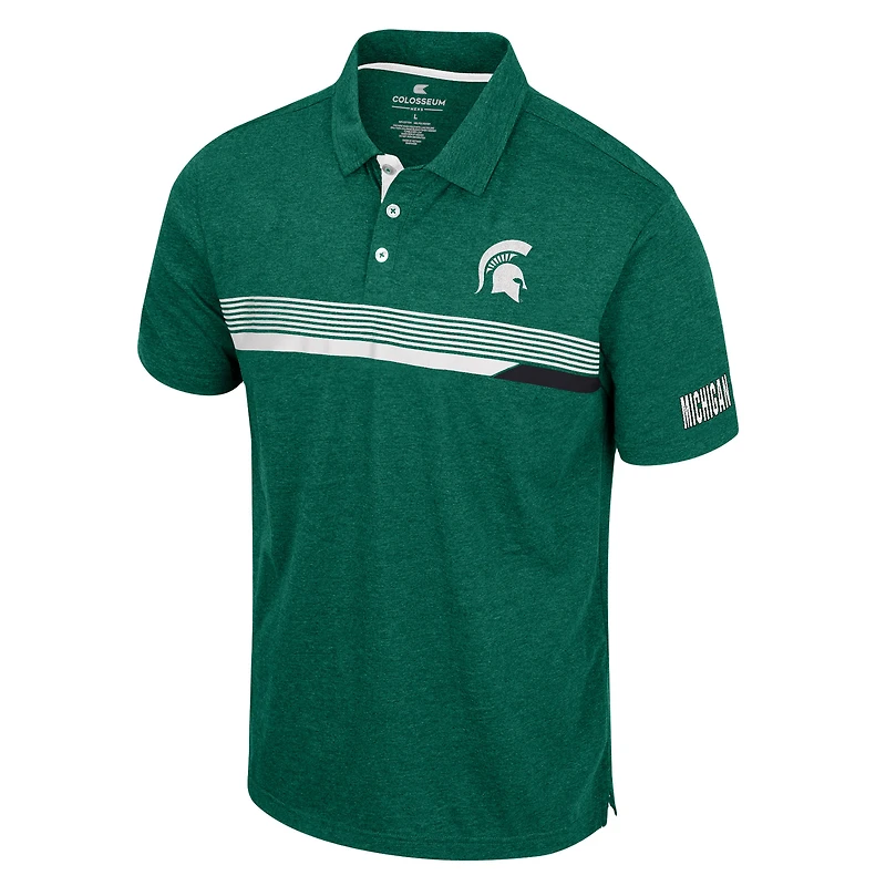 Colosseum Green Michigan State Spartans No Problemo Polo pour homme