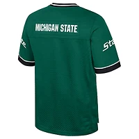 Men's Colosseum  Green Michigan State Spartans Nothing But The Hits Football Jersey