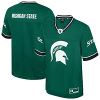 Maillot de football américain « Rien que les coups » des Spartans l'État du Michigan, vert Colosseum, pour homme
