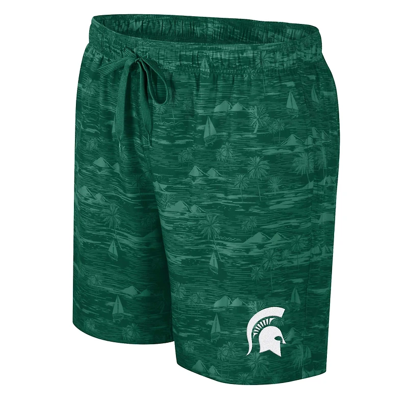 Short de bain Ozark vert Colosseum pour hommes Michigan State Spartans