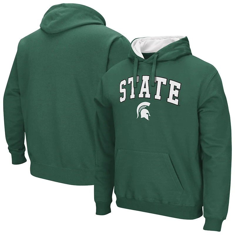 Men's Colosseum  Green Michigan State Spartans Rally Cry Fleece Hoodie