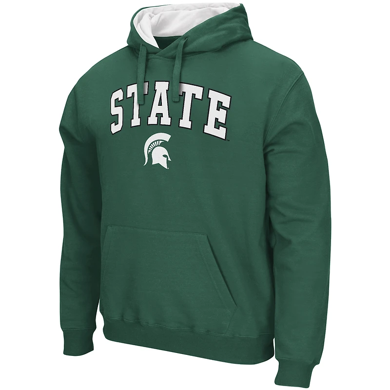 Men's Colosseum  Green Michigan State Spartans Rally Cry Fleece Hoodie