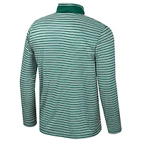 Haut rayé à glissière quart de tour pour homme, vert Colosseum, Michigan State Spartans