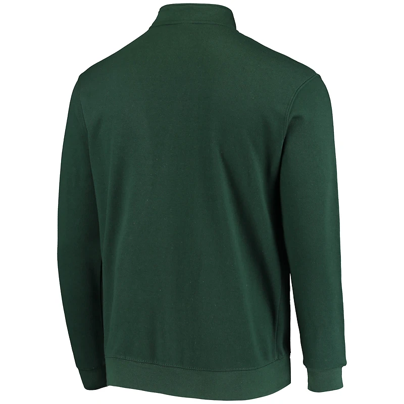 Veste à quart de zip avec logo Colosseum Green Michigan State Spartans Tortugas pour hommes