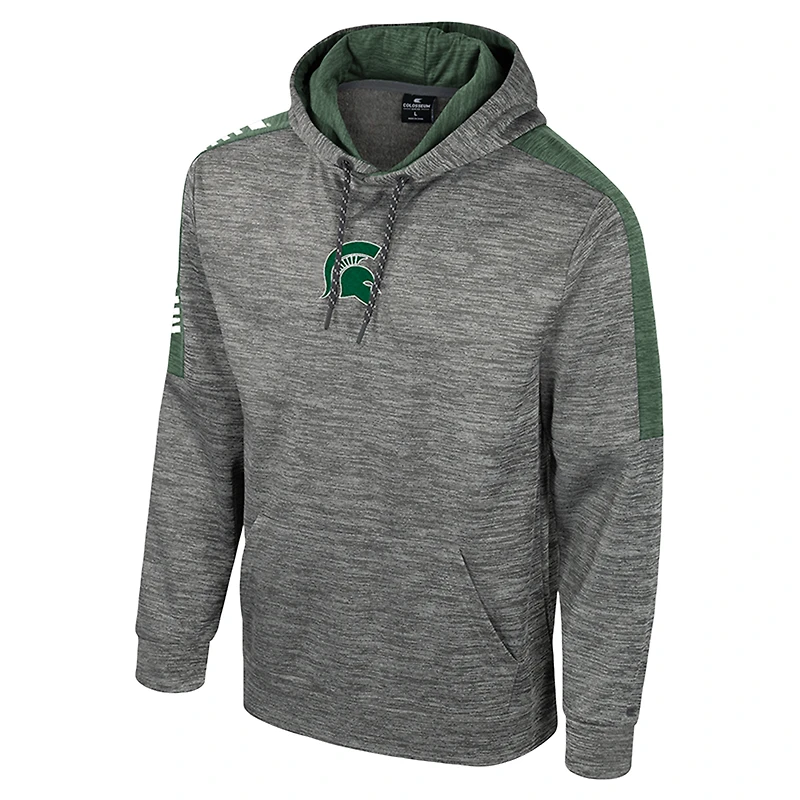 Sweat à capuche Dozer pour homme Colosseum Heather Grey Michigan State Spartans