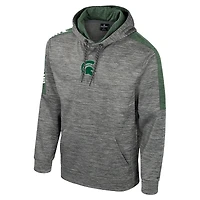 Sweat à capuche Dozer pour homme Colosseum Heather Grey Michigan State Spartans