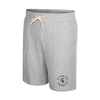 Men's Colosseum Heather Gray Michigan State Spartans Love To Hear This Terry Shorts