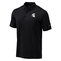 Polo Omni-Wick Drive noir pour homme des Spartans de l'État du Michigan Columbia