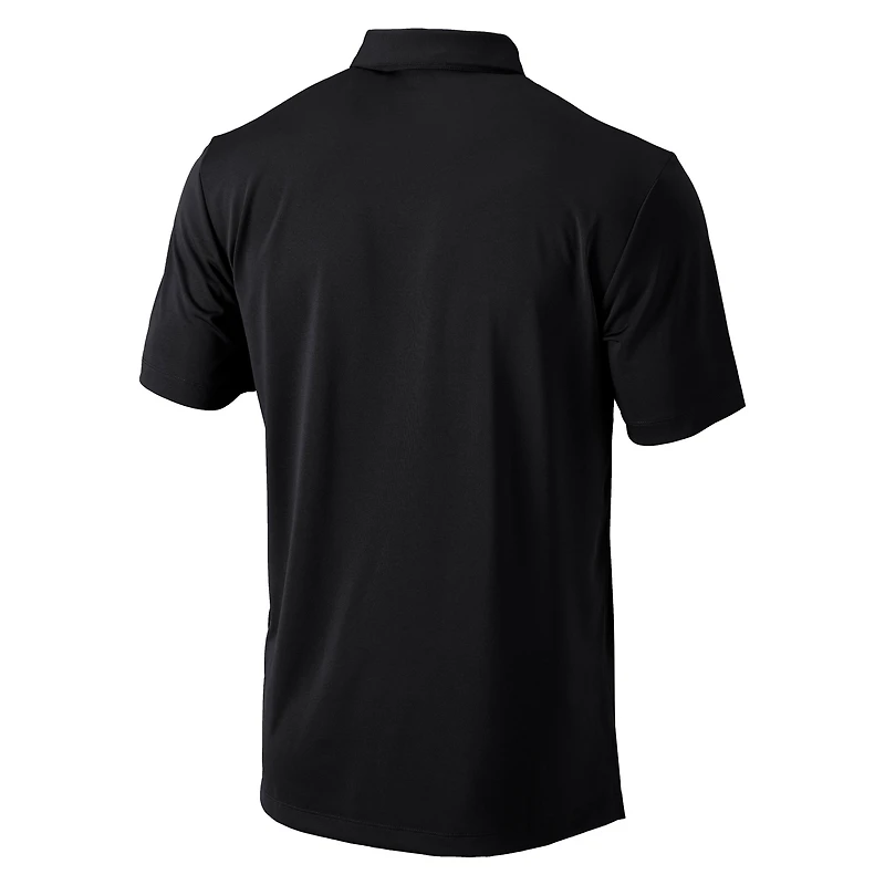 Men's Columbia Black Michigan State Spartans Omni-Wick Drive Polo