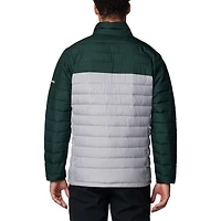 Veste zippée isolante double Blitz Omni-Heat Infinity pour homme de la collection Michigan State Spartans Columbia, grise