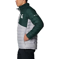 Veste zippée isolante double Blitz Omni-Heat Infinity pour homme de la collection Michigan State Spartans Columbia, grise