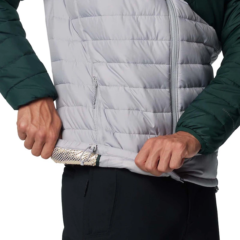 Veste zippée isolante double Blitz Omni-Heat Infinity pour homme de la collection Michigan State Spartans Columbia, grise
