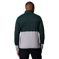 Men's Columbia Green/Gray Michigan State Spartans Hike Omni-Wick Half-Zip Pullover