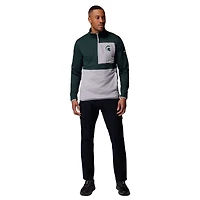 Men's Columbia Green/Gray Michigan State Spartans Hike Omni-Wick Half-Zip Pullover