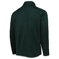 Columbia Green Michigan State Spartans Canyon Point Omni-Shield Raglan Pull à demi-glissière pour homme