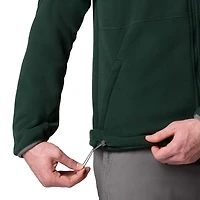 Men's Columbia  Green Michigan State Spartans Flanker IV Fleece Raglan Full-Zip Jacket