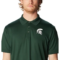 Men's Columbia Green Michigan State Spartans PFG Tamiami Omni-Shade Polo