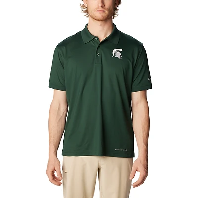 Men's Columbia Green Michigan State Spartans PFG Tamiami Omni-Shade Polo