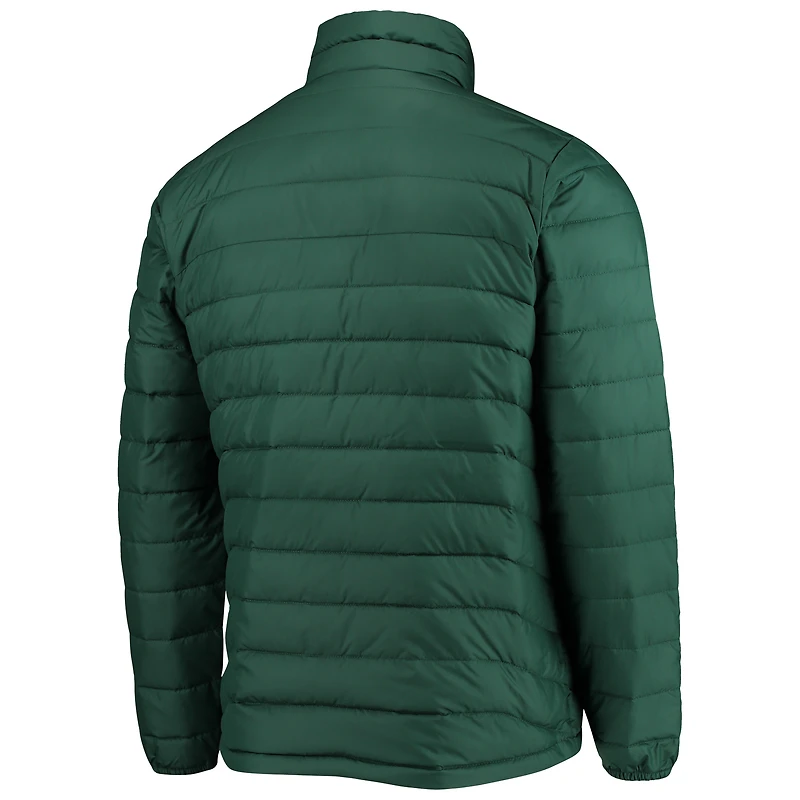 Men's Columbia Green Michigan State Spartans Powder Lite Omni-Heat Reflective Full-Zip Jacket