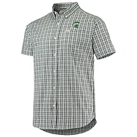 Men's Columbia Green Michigan State Spartans Rapid Rivers Logo Button-Down Shirt