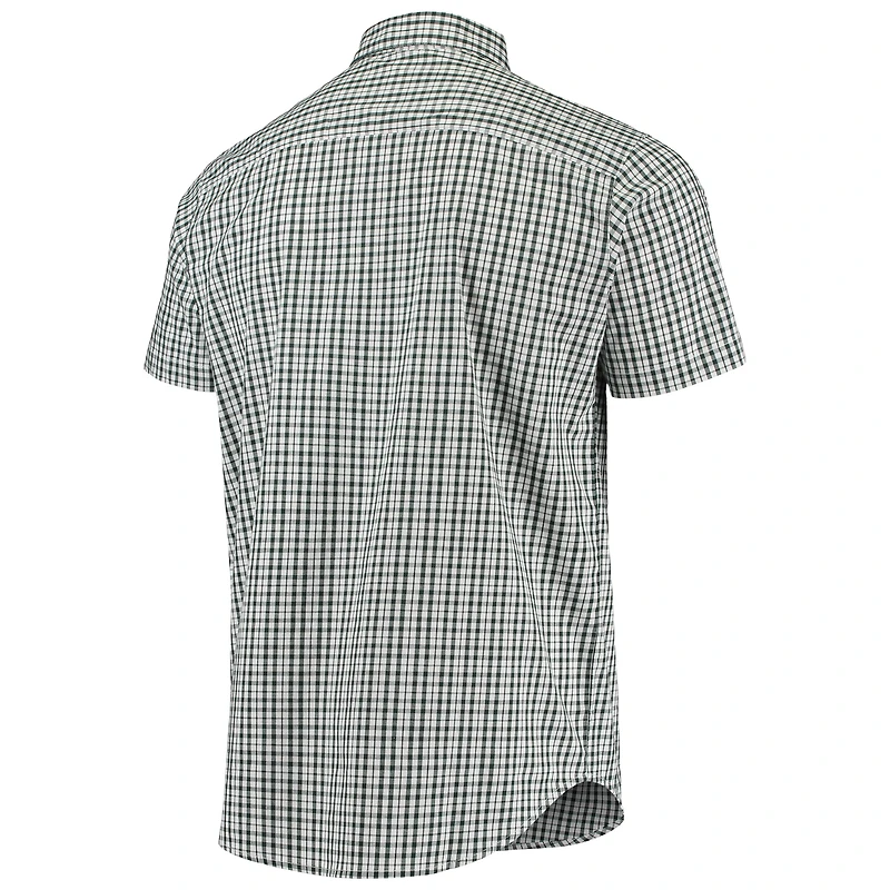 Men's Columbia Green Michigan State Spartans Rapid Rivers Logo Button-Down Shirt
