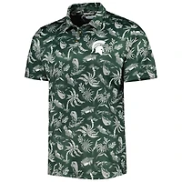 Polo Omni-Shade pour homme Columbia Green Michigan State Spartans Super Terminal Tackle