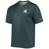 Men's Columbia Green Michigan State Spartans Terminal Tackle Omni-Shade T-Shirt