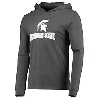 Men's Concepts Sport Green/Heather Charcoal Michigan State Spartans Meter Long Sleeve Hoodie Top & Jogger Pajama Set