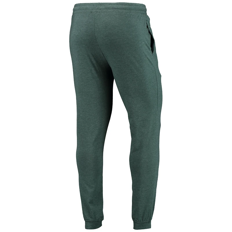 Men's Concepts Sport Green/Heather Charcoal Michigan State Spartans Meter Long Sleeve Hoodie Top & Jogger Pajama Set
