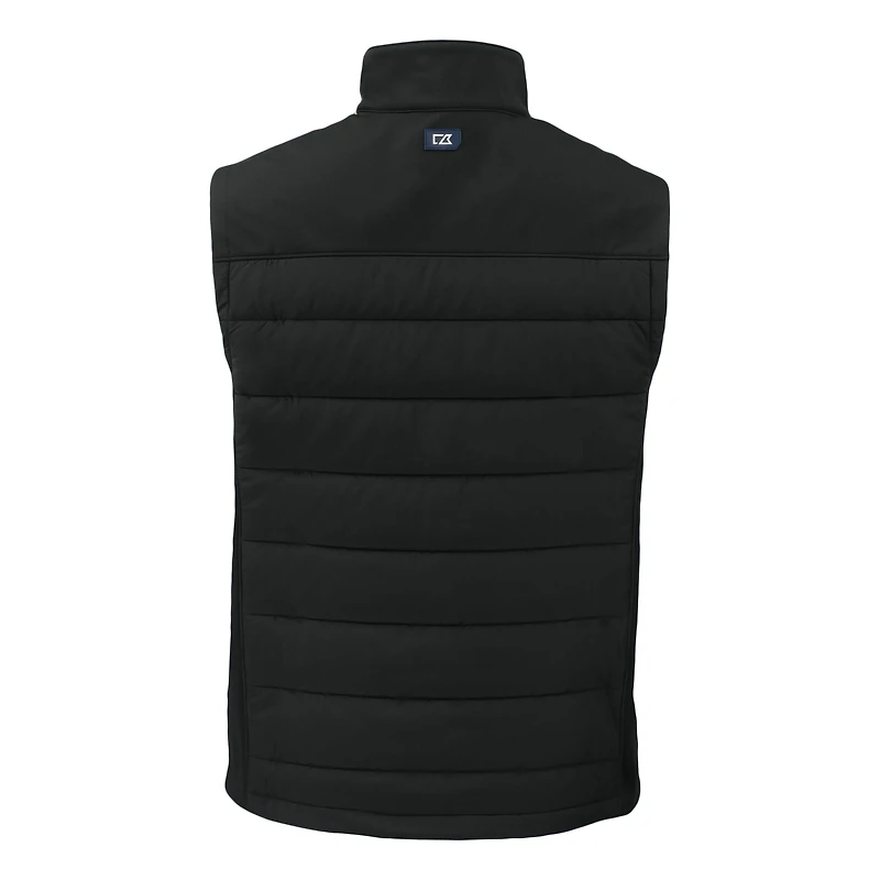 Gilet zippé intégral Cutter & Buck noir Michigan State Spartans Evoke pour homme
