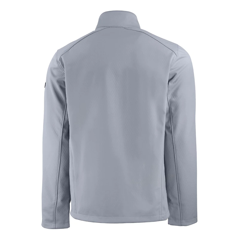 Men's Cutter & Buck Gray Michigan State Spartans Evoke Eco Softshell Recycled Full-Zip Jacket