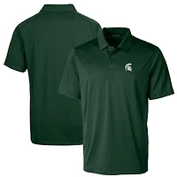Men's Cutter & Buck Green Michigan State Spartans Big Tall Prospect Textured Stretch Polo