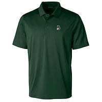 Men's Cutter & Buck Green Michigan State Spartans Team Logo Big Tall Prospect Textured Stretch Polo