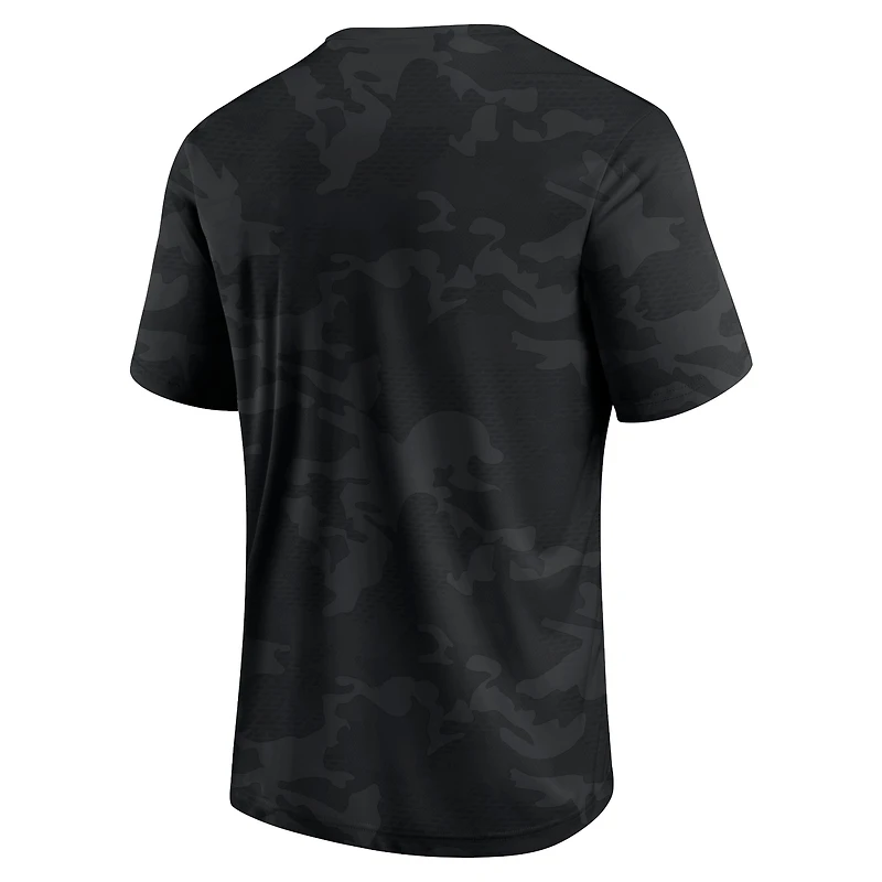 Men's Fanatics  Black Michigan State Spartans Camo Logo T-Shirt