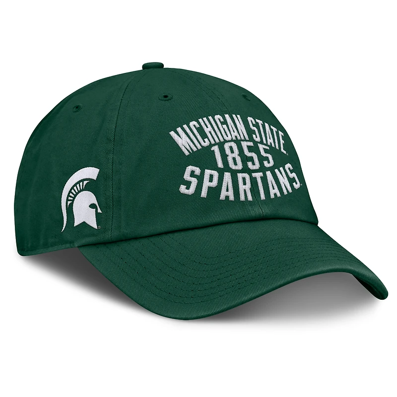 Men's Fanatics Green Michigan State Spartans Archer Adjustable Hat