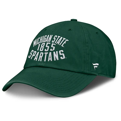 Men's Fanatics Green Michigan State Spartans Archer Adjustable Hat