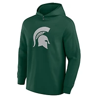 Men's Fanatics Green Michigan State Spartans Blaze Tri-Blend Pullover Hoodie