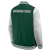Men's Fanatics  Green Michigan State Spartans Elements Elite Full-Snap Jacket
