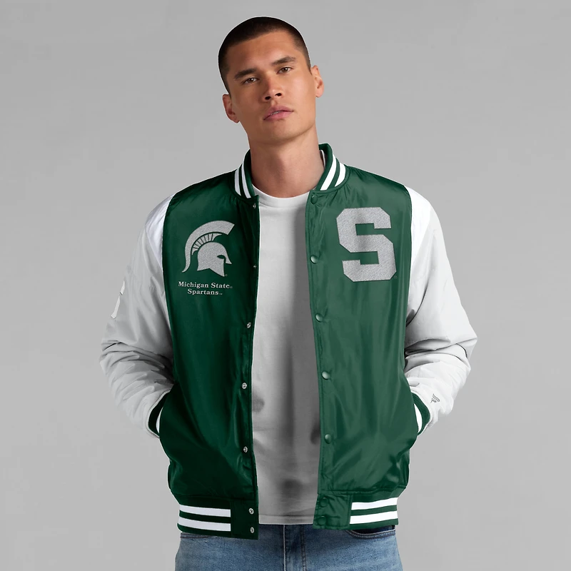 Men's Fanatics  Green Michigan State Spartans Elements Elite Full-Snap Jacket