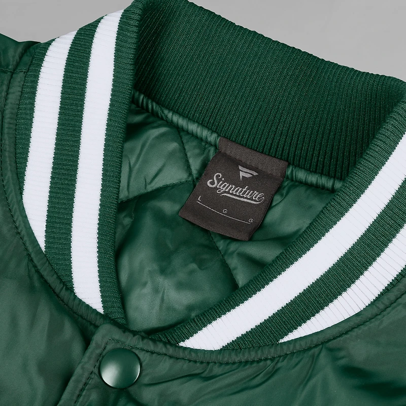 Men's Fanatics  Green Michigan State Spartans Elements Elite Full-Snap Jacket