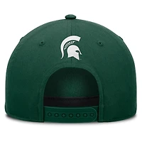 Men's Fanatics Green Michigan State Spartans Foul Ball Rope Adjustable Hat