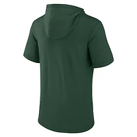 T-shirt à capuche avec logo principal des Michigan State Spartans Fanatics pour hommes, vert