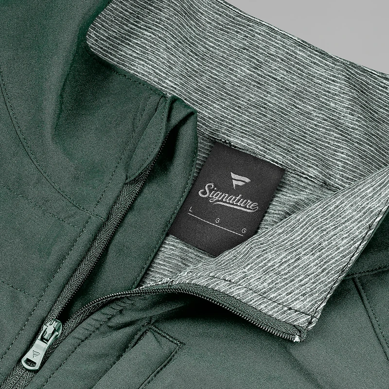 Men's Fanatics Green Michigan State Spartans Tonal Primary Logo Full-Zip Jacket