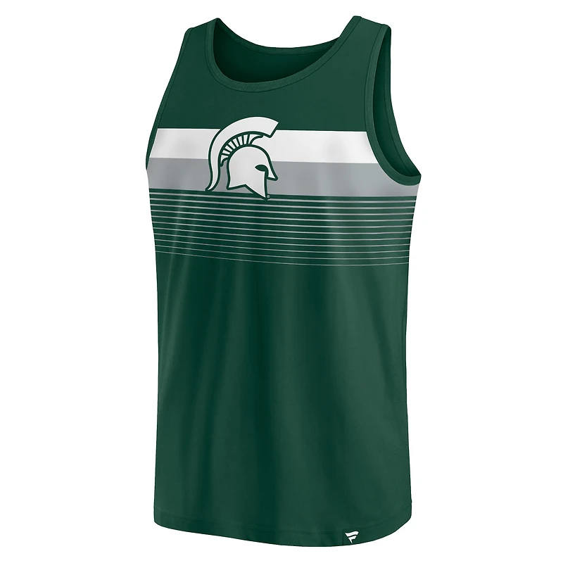 Men's Fanatics Green Michigan State Spartans Wild Game Tank Top