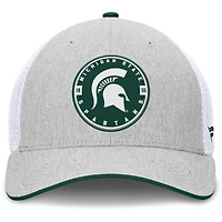Casquette Trigger Flex gris chiné pour homme des Spartans de l'État du Michigan