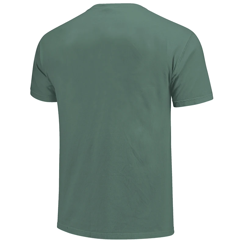 T-shirt vert pour homme Michigan State Spartans Alumni avec inscription superposée