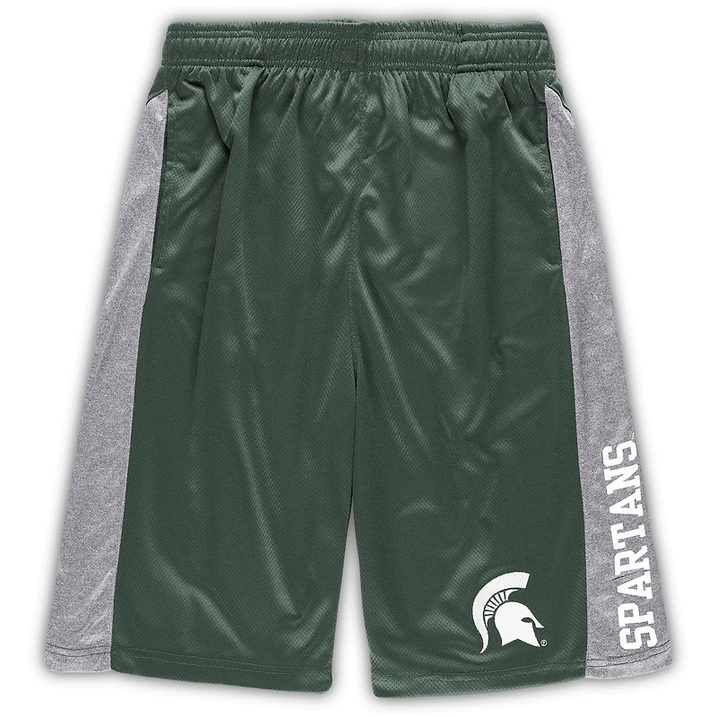 Short texturé vert pour homme Michigan State Spartans, grande taille